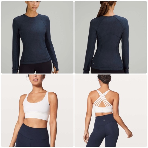 Lululemon Size 4 Top and Sports Bra - Picture 1 of 11